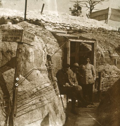 Trincheiras, champanhe, norte da França, c1914-c1918 de Unbekannt