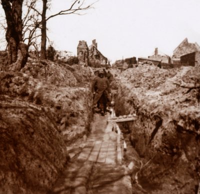 Trincheiras, Somme, norte da França, c1914-c1918 de Unbekannt