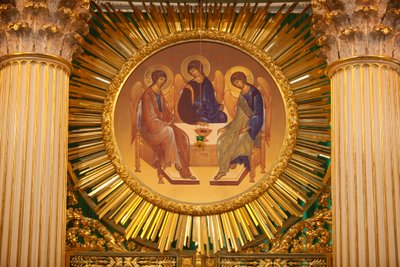 Catedral da Trindade ; A iconostais ; Saint-Petersburg Rússia de Unbekannt