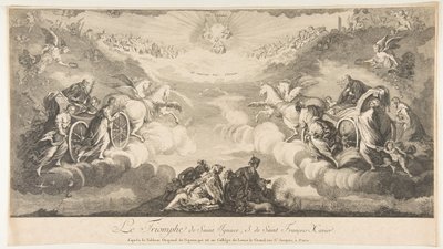 Triunfo de São Inácio e São Francisco Xavier O Triunfo de São Ignácio et ..., século XVII. de Unbekannt