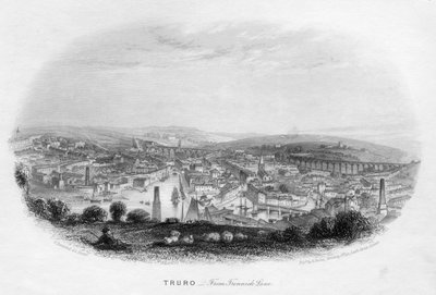 Truro, de Trennick Lane, 1860 de Unbekannt