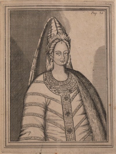 Tsarina Irina Godunova 1557-1603, esposa do czar Feodor I da Rússia. de Unbekannt