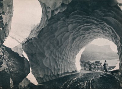 Túnel através da neve, Hauklid Pass, 1914. de Unbekannt