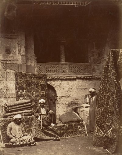 Bazar de Tapetes Turcos, Cairo, ca. 1880. de Unbekannt