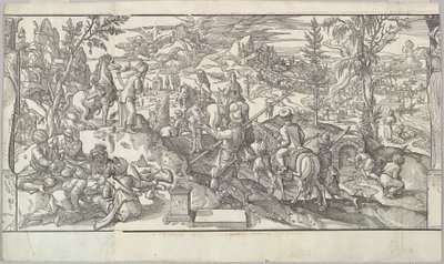 Soldados turcos em repouso do friso Ces Moeurs et fachons de faire de Turcz Customs ..., 1553. de Unbekannt
