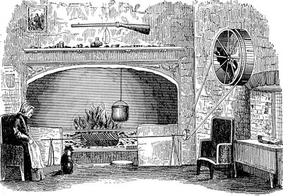 Turnspit cão no trabalho, c1880 de Unbekannt