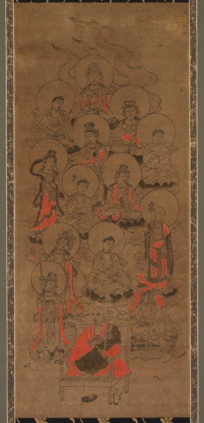 Doze Budas e Kobo Daishi Jusanbutsu, final do século XVII. de Unbekannt