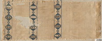Dois fragmentos de um lenço ou cocar, 1300s. de Unbekannt
