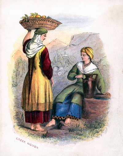 Duas mulheres gregas, c1809 de Unbekannt