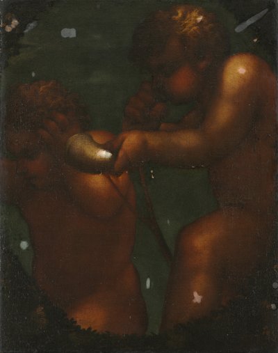 Dois Putti, década de 1700. de Unbekannt