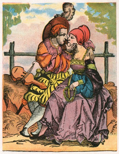 Dois amantes, século XVI de Unbekannt
