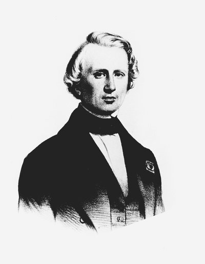 UJJ Leverrier , astrônomo francês que calculou a posição do planeta Netuno em 1846 c1850 de Unbekannt