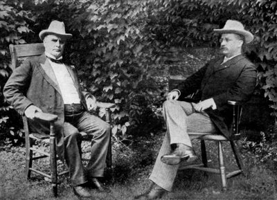 Presidente dos EUA William McKinley e vice-presidente Theodore Roosevelt, 1899 1951 de Unbekannt