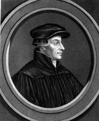 Ulrich Zwingli, reforma suíça divina, c1530 1851 de Unbekannt