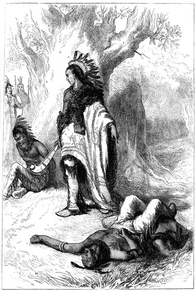 Uncas e Miantonomoh, 1643 c1880 de Unbekannt