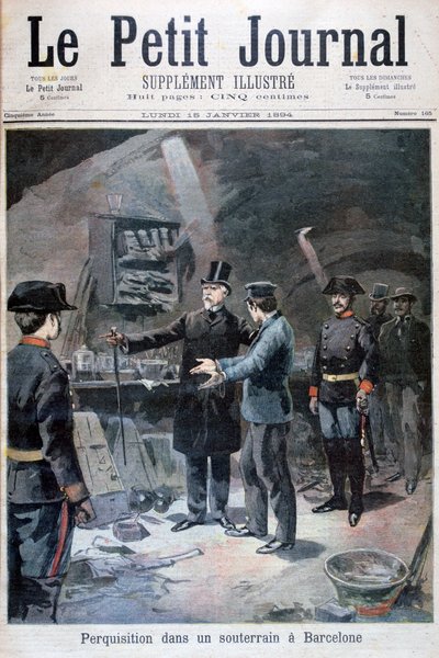 Busca subterrânea de anarquistas, Barcelona, 1894 de Unbekannt
