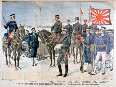 Uniformes do exército japonês, Manchúria, 1904 de Unbekannt