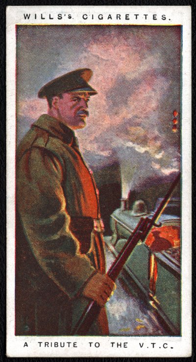 Reino Unido : Um dos vinte e quatro cartões de cigarro publicados em 1917 pela Imperial Tobacco Company em homenagem ao esforço de guerra das forças militares e civis. de Unbekannt