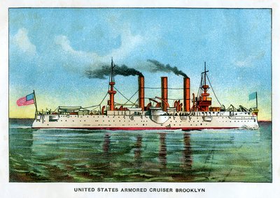 Estados Unidos Armored Cruiser Brooklyn, c1890s de Unbekannt