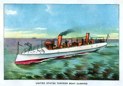 Barco de torpedo dos Estados Unidos Cushing, 1890s de Unbekannt