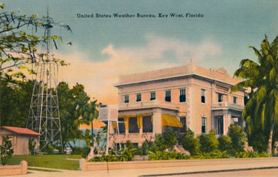 Agência Meteorológica dos Estados Unidos, Key West, Flórida, c1940s de Unbekannt