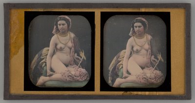 Retrato sem título de uma mulher nua, 1855. de Unbekannt