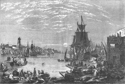 Porto de Valetta, Malta, c1856 de Unbekannt