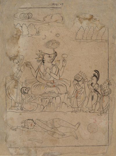 Varaha Triumphant, final do século XVIII. de Unbekannt