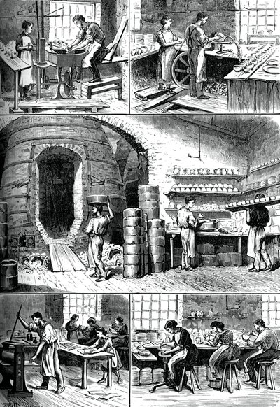 Vários processos de cerâmica, c1880 de Unbekannt