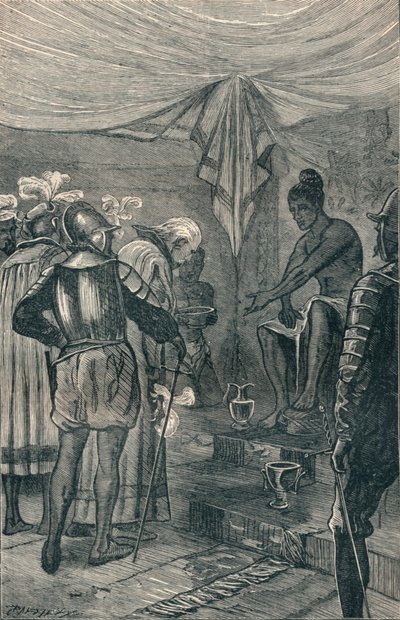 Vasco da Gama visita o rei, 1904 de Unbekannt