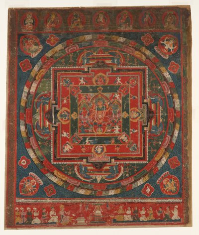 Mandala Vasudhara, datada de 1777 Samvat 897. de Unbekannt