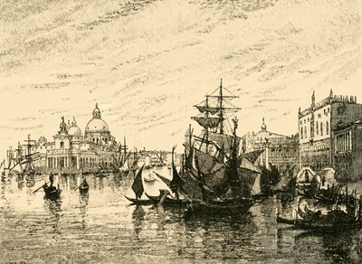 Veneza: Vista da Riva Degli Schiavoni, 1890. de Unbekannt