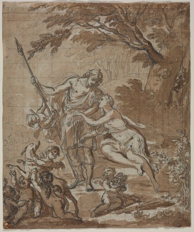 Vênus e Adônis, 1713. de Unbekannt