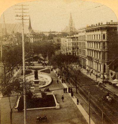 Victoria Square, Montreal, Canadá, 1904. de Unbekannt