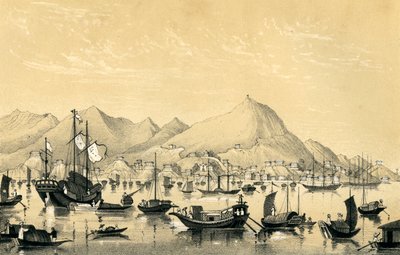 Cidade Victoria, Ilha de Hong Kong, 1847 de Unbekannt