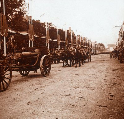 Desfile da vitória, Paris, França, c1918-c1919 de Unbekannt