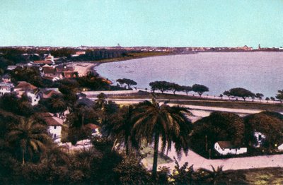 Vista do Monte Malabar, Bombaim, Índia, início do século XX de Unbekannt