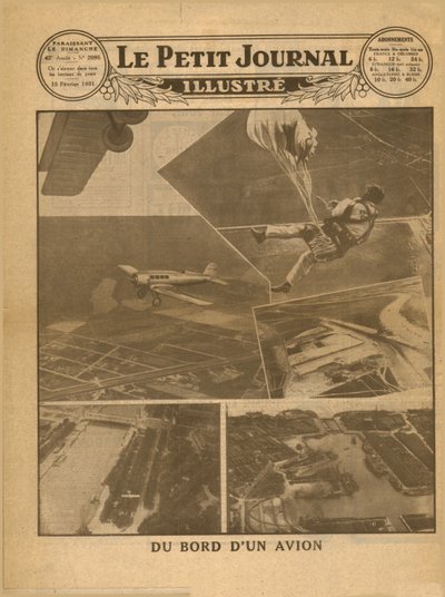 Vista a bordo de um avião, 1931. de Unbekannt