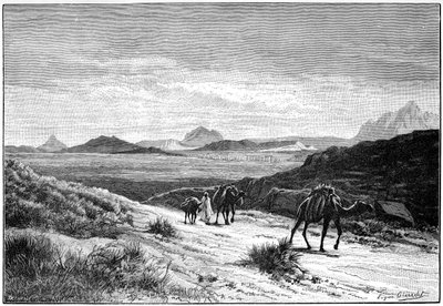 Vista do Tellat Pass, Tunísia, c1890 de Unbekannt