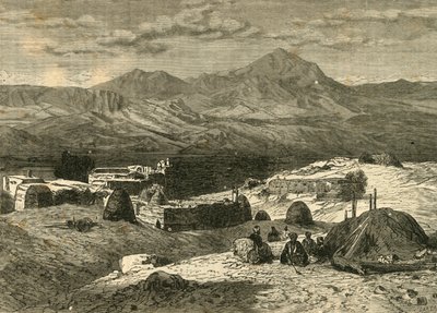 Vista no sul da Armênia, 1890. de Unbekannt