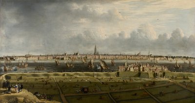 Vista de Antuérpia da cabeça flamenga, 1658. de Unbekannt