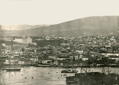 Vista de Christiania, Oslo, Noruega, 1895. de Unbekannt