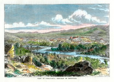 Vista de Comayagua, República de Honduras, c1880 de Unbekannt
