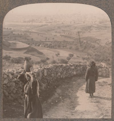 Vista de Jerusalém da Peters House, c1900 de Unbekannt