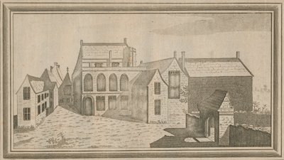 Vista do Priorado de Minster Lovel no Condado de Oxford, 1784 de Unbekannt