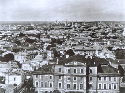Vista de Moscou da torre do sino Ivan, o grande, Rússia, 1884 de Unbekannt