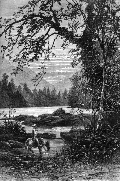 Vista da Carolina do Norte, final do século XVIII c1880 de Unbekannt