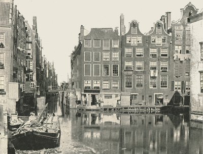 Vista de um dos principais canais, Amsterdã, Holanda, 1895. de Unbekannt