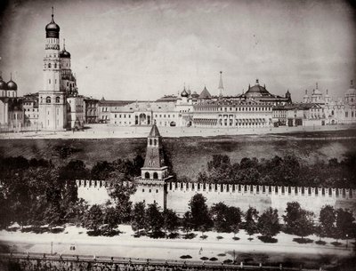 Vista do Kremlin de Moscou, Rússia, c1870-c1875 de Unbekannt