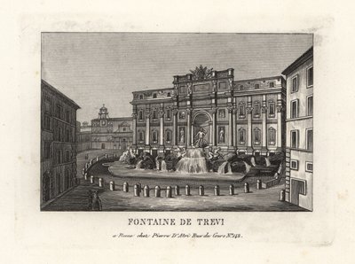 Vista da Fonte de Trevi, Fonte de Trevi, Roma de Unbekannt
